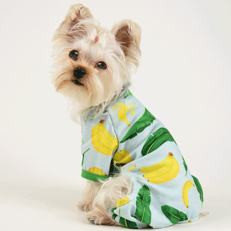 Dog Pajamas Kiwi Puppy Apparel Doggie Onesies Pet Clothes Cat Pjs for Small Dog Boy Girl Avocado - PawsPlanet Australia