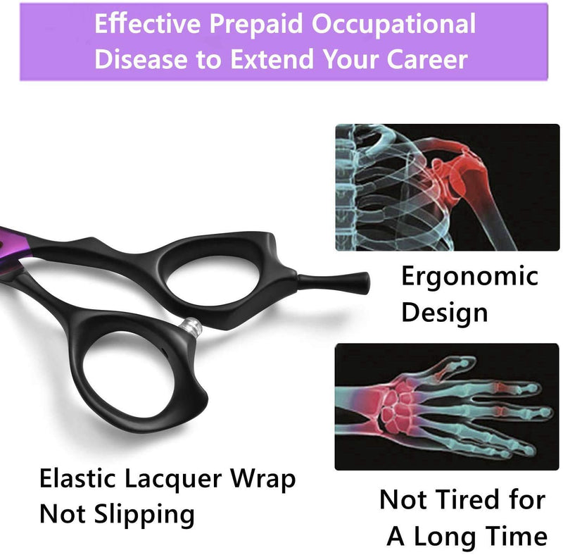 Dream Reach 7.0 inch Professional Curved Dogs Grooming Scissors Pet Grooming Scissors Set,Straight & Chunker & 2 Curved scissors 4pcs set for Dogs, Cats Grooming Shears (7 Inch-Down Curved Scissors) Down-Curved Scissor - PawsPlanet Australia