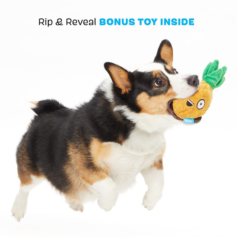 BarkBox 2-in-1 Interactive Plush Puzzle Dog Toys - Squeaky Pet and Puppy Enrichment Toys for Small, Medium, and Large Dogs | Penny The Pineapple - PawsPlanet Australia