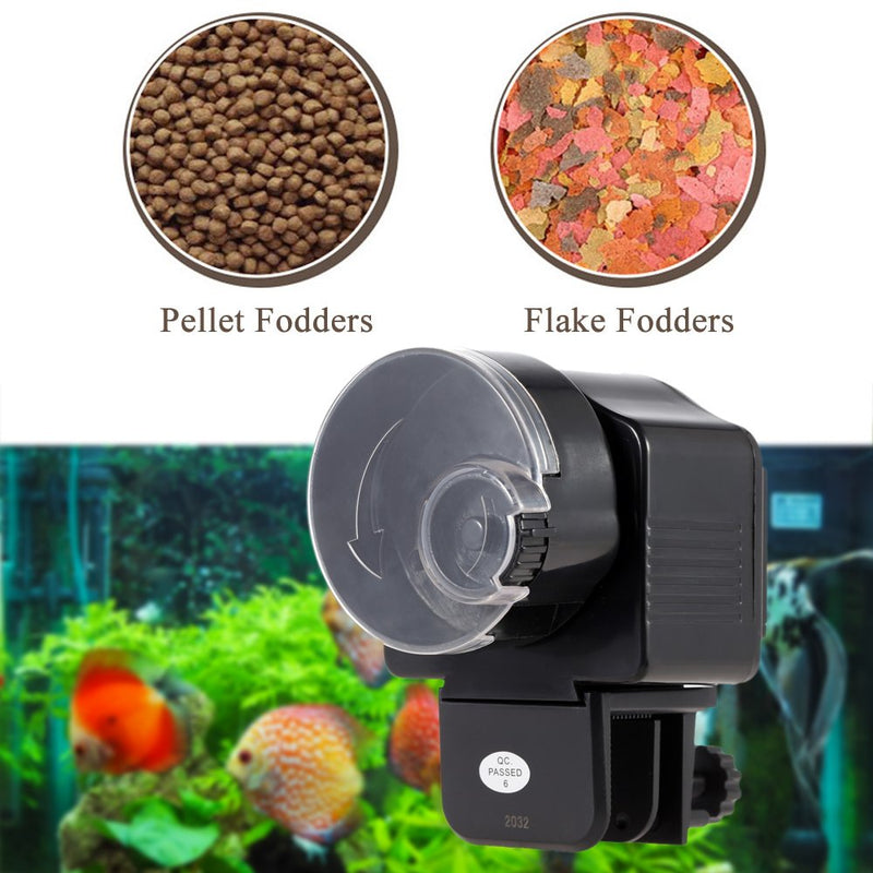 Automatic Fish Feeder, Moisture-Proof Electric Auto Fish Feeder,Vacation Fish Food Dispenser for Aquarium Tank Timer Feeder,Accurate Feeding Suitable for Granulated Flakes and Other Fish Foods - PawsPlanet Australia