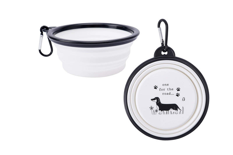 CGB Giftware Collapsible Silicon Dog Water Bowl with Clip | Travel Size | Pet | Woofs and Whiskers GB05130 - PawsPlanet Australia