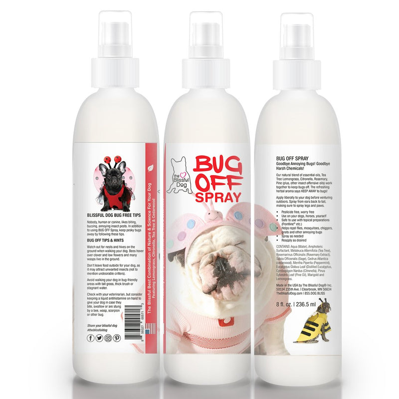 The Blissful Dog Bug Off All-Natural Bug Deterrent Spray, 4-Ounce - PawsPlanet Australia