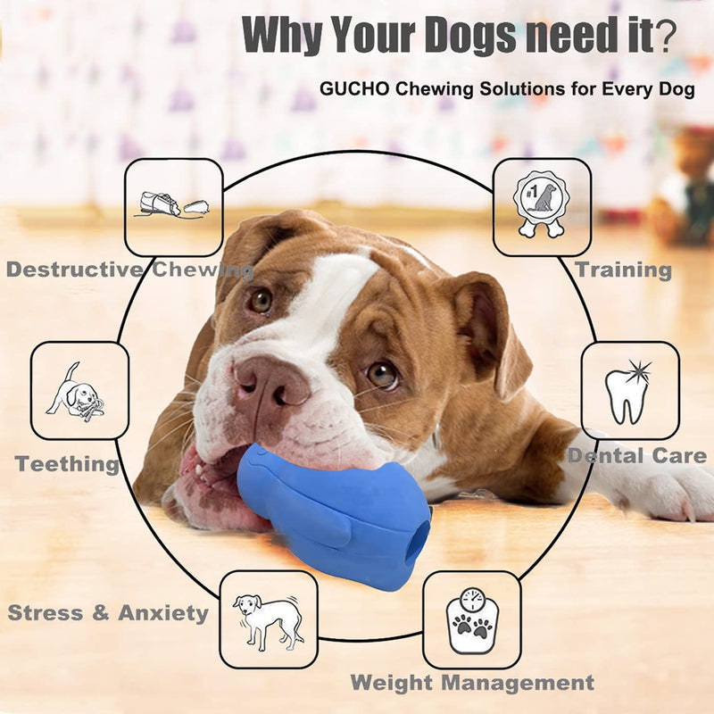 Penguin Dog Chew Toy Freezable Fillable Treat Chew Toy Natural Rubber Interactive Puzzle Game Dog Toy for Small Medium Dogs Fun for Hunting and Fetching Blue - PawsPlanet Australia
