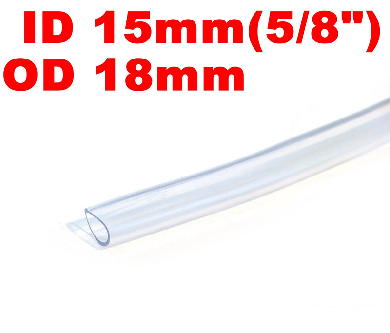 [Australia] - siny ID 5/8" / OD 3/4" 3 Ft 1 Meter PVC Clear Hose Tubing Aquarium Air Tube Pond Garden Water Delivery 