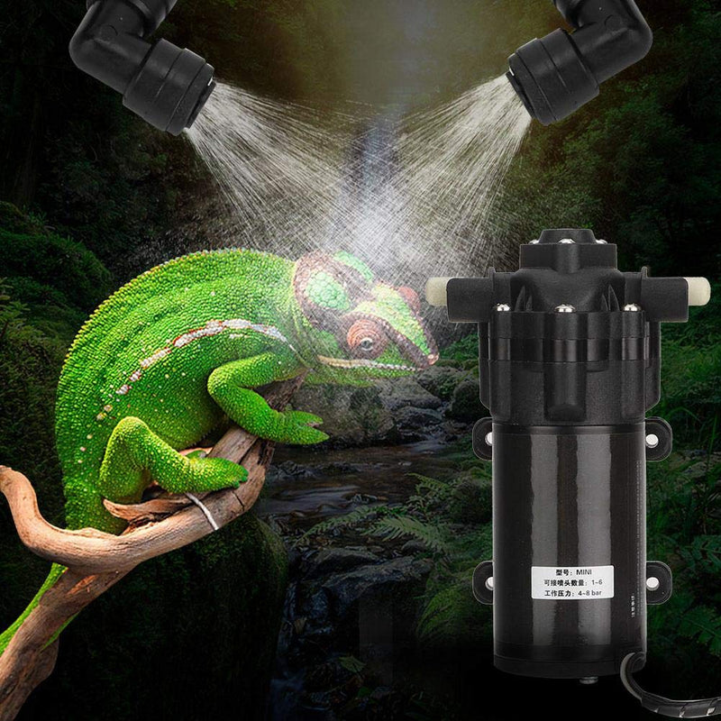 Hffheer Reptile Misting System Rain Forest Manual Mist System Reptiles Terrarium Fogger Humidifier Reptile Mist Maker Mini Pump Kit - PawsPlanet Australia