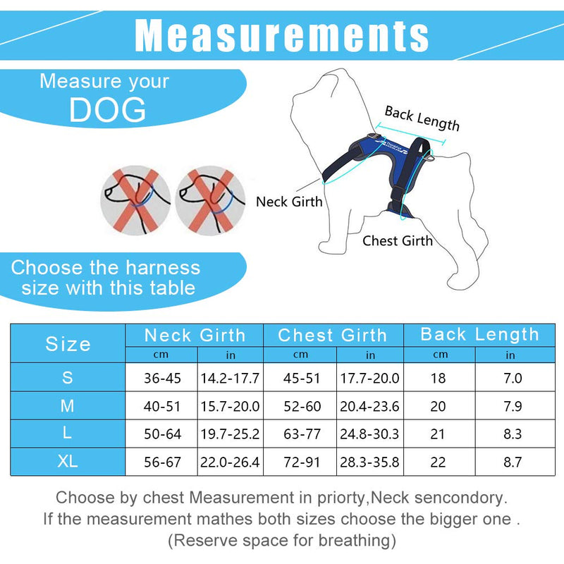 [Australia] - ThinkPet No Pull Outdoor Vest Harness - Reflective Dog Vest Neoprene Padded Dog Sport Harness M Red 