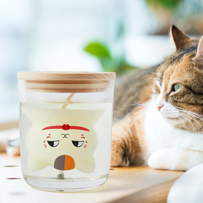 Mmyvela Cat Head Soy Wax Scented Candles / Milk Fragrance / Unique Gift for Cat Lover / 7.07 Oz Aromatherapy Soy Wax - PawsPlanet Australia