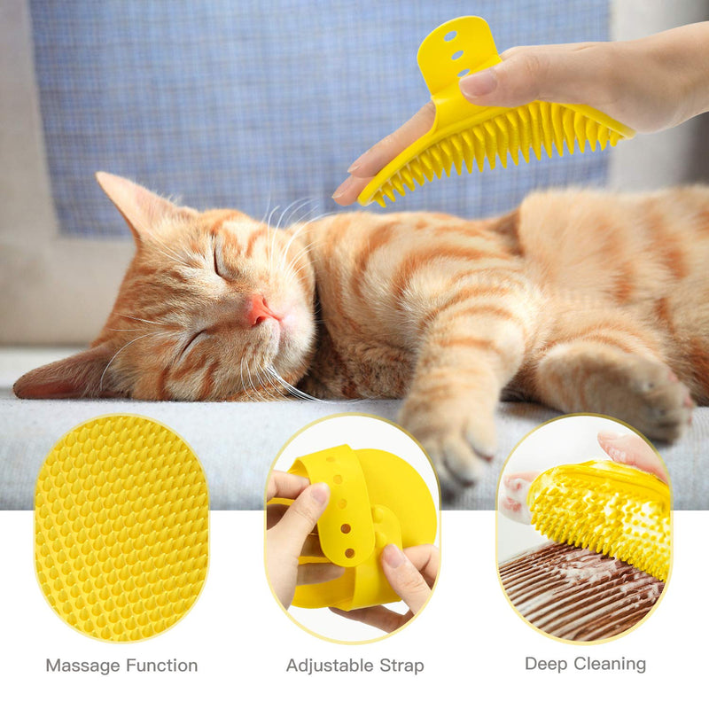 [Australia] - PuppyDoggy 2 Pack Dog Lick Mat for Dogs Silicone Slow Feeder Mat Super Suction Dog Bath Distraction Device Peanut Butter Lick Pad for Bathing Grooming Training Blue+blue+yellow 