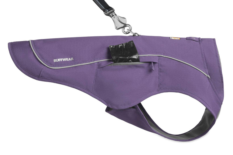 [Australia] - RUFFWEAR - Overcoat Fuse Jacket Harness Combo for Dogs Medium Purple Sage 