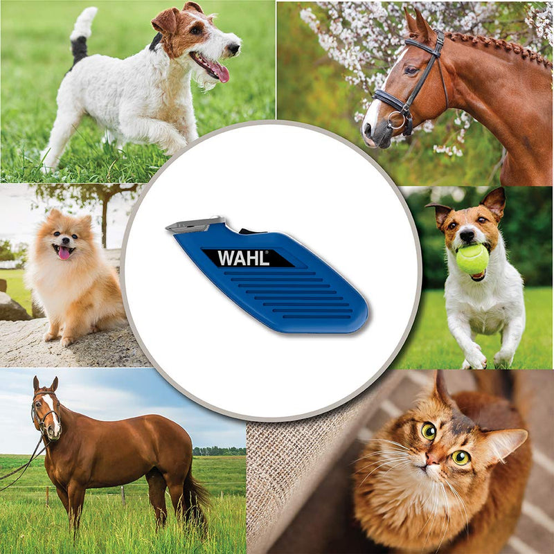 [Australia] - Wahl Professional Animal Pocket Pro Horse, Dog, Cat, and Pet Compact Trimmer and Grooming Kit Blue 