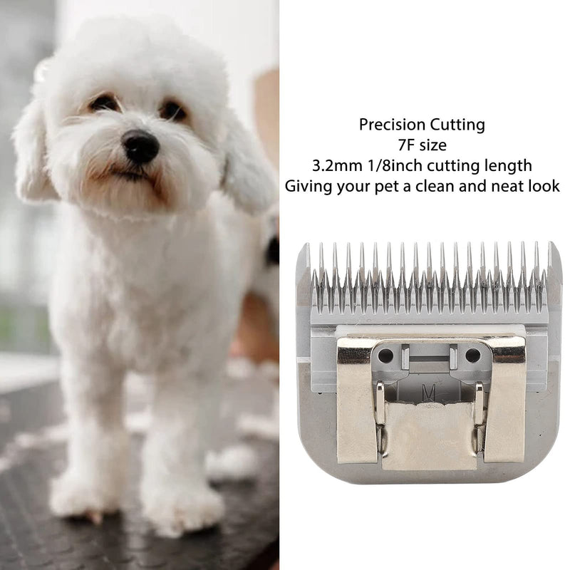 Wisecoco Shearing Blade for Dogs, 7F 3.2mm Carbon Steel, Removable Shearing Blade for Pet Grooming with Deep Teeth - PawsPlanet Australia