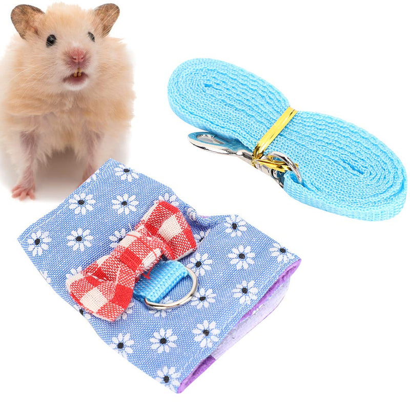 Small Pet Guinea Pig Rabbit Harness and Leash Pet Leash Harness Breathable Chest Strap Traction Rope for Bunny Hamster Guinea Pigs (Xs) - PawsPlanet Australia