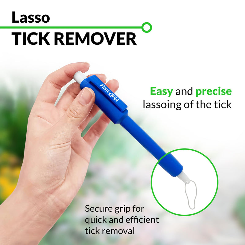 MYDAISY tick snare for dogs - easy to carry tick snare for humans, dogs, cats, horses - remove nymphs and adult ticks with ease - tick tweezers for dogs - PawsPlanet Australia