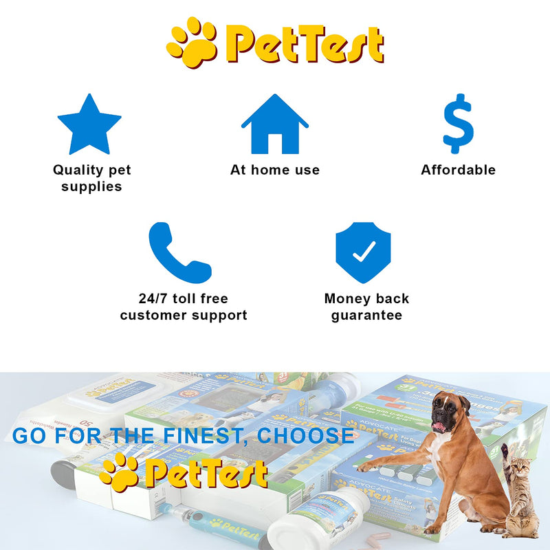 UTI Test Strips for Dogs & Cats detect a Urinary Tract Infection in Your Pet. Use PetTest Cat & Dog UTI Test Strips at Home for an Easy Urine Test. UTI Test for Cats & Dogs Help Manage pet Health. - PawsPlanet Australia