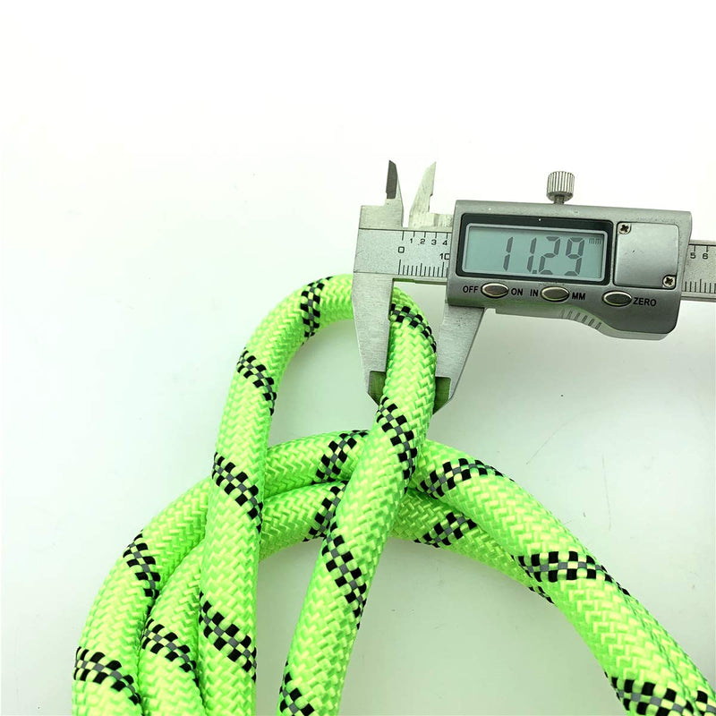 STARPADBUY 5 FT Strong Dog Leash, Rope Twist Dog Lead Heavy Duty with High Reflective Thread and Soft Padded Control Handle, Highly Reflective Threads and for Zinc Alloy Lock,Green 1.5m x 1.2cm - PawsPlanet Australia