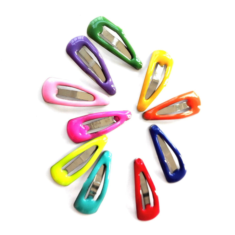 PET SHOW Cute 0.9" Waterdrop Small Snap Hair Clips Pet Grooming Products Dog Cat Puppy Short Hair Accessories Random Color Pack of 20 - PawsPlanet Australia