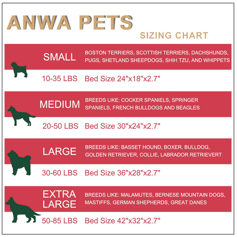 ANWA Dog Bed Medium Size Dogs, Washable Dog Crate Bed Cushion, Dog Crate Pad Large Dogs Small Camel - PawsPlanet Australia