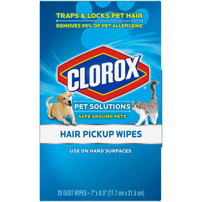 [Australia] - 2 Pk. Pet Solutions Traps & Locks Pet Hair Pickup 20 Ct Dust Wipes (40 Total Wipes) 