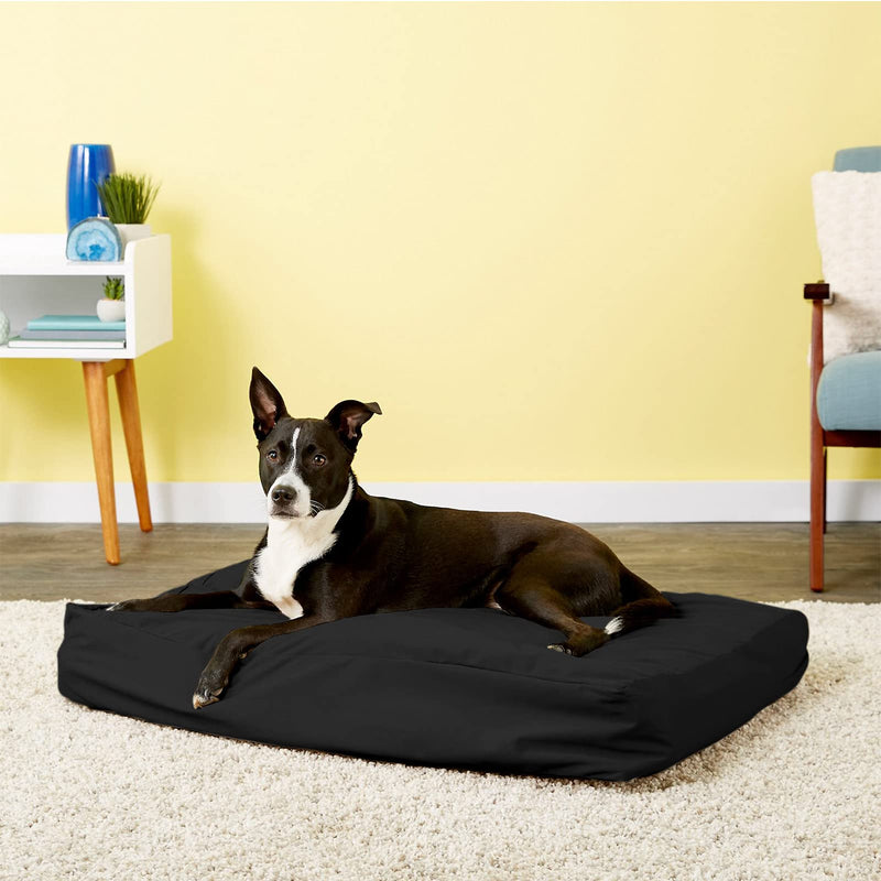 SELUGOVE Dog Bed Replacement Cover Washable, (Grey,Black,Khaki) Thicker and Tear Proof Waterproof Oxford Cloth, with Handle and Zipper, Reusable Dog Bed Liner Medium Black - PawsPlanet Australia