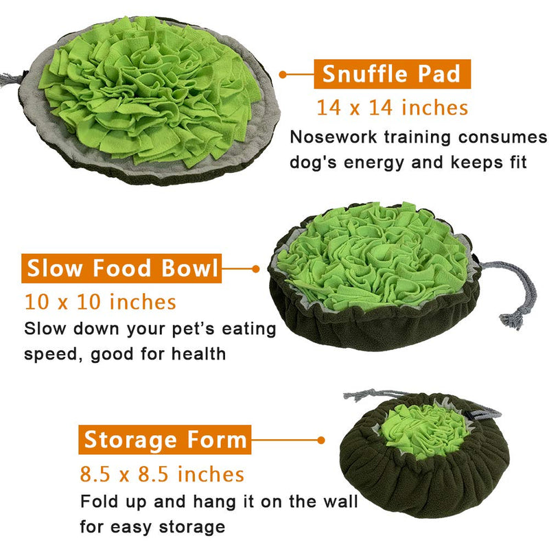 SCHITEC Snuffle Mat for Dogs, [Upgraded] Pet Slow Feeding Pad, Nosework Sniffing Bowl for Puppies Cats Small Dogs - PawsPlanet Australia