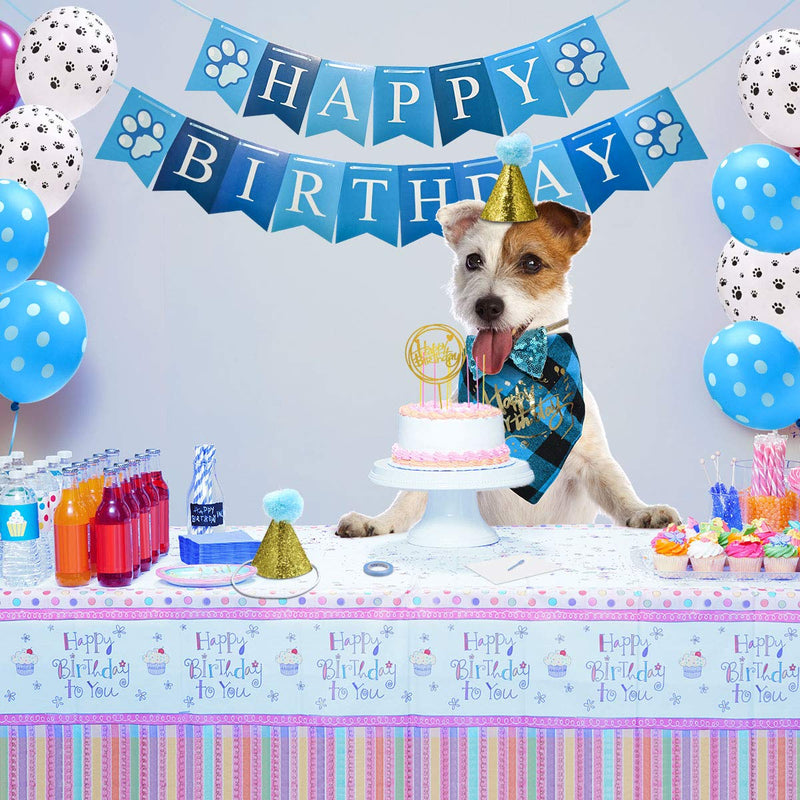 Feeko Dog Birthday Party Supplies, Dog Birthday Hat/Bandana/Bowtie/Banner/Balloon for Small Medium Dogs Pets, Doggie Birthday Party Supplies Decorations - PawsPlanet Australia