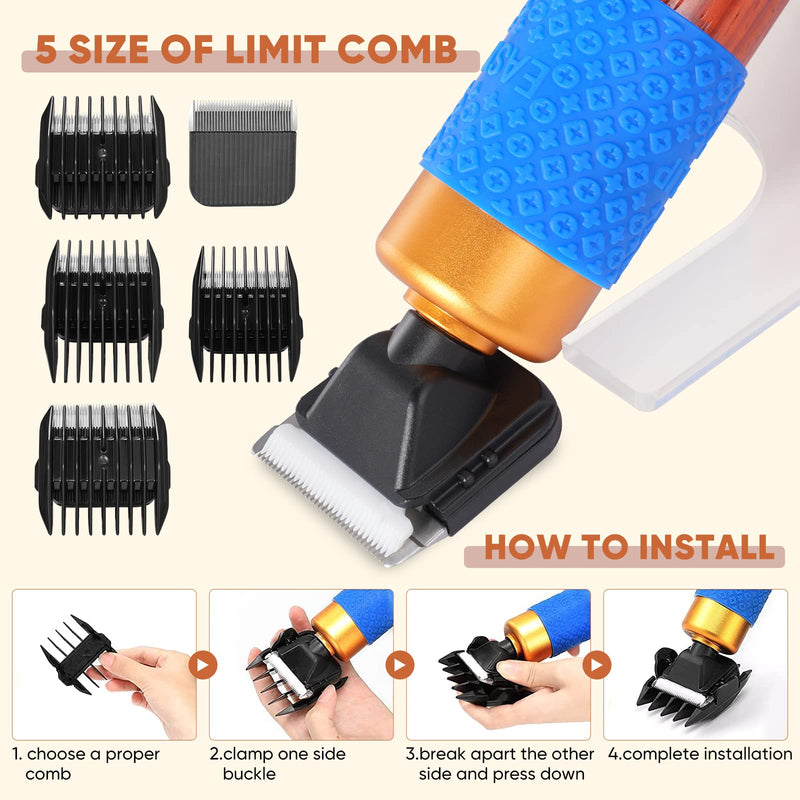 Carpet Trimmer with Shear Guide, Aomdom 200W Electric Tufting Scissors Adjustable Speeds Carpet Cutter Dog Clipper for Modeling Cut Pile Carpet Tufting - PawsPlanet Australia