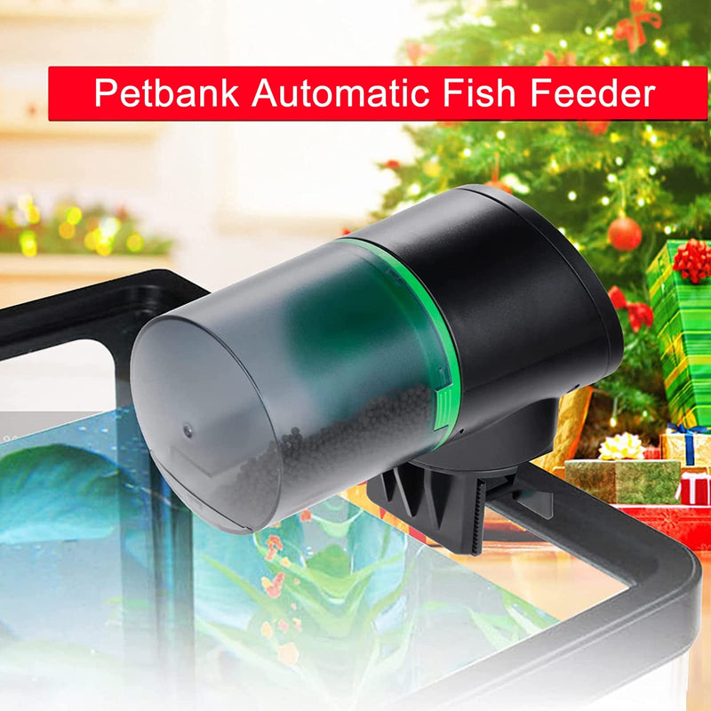 Petbank Automatic Fish Feeder - Rechargeable Timer Fish Feeder with USB Charger Cable, Fish Food Dispenser for Aquarium or Fish tank2 - PawsPlanet Australia