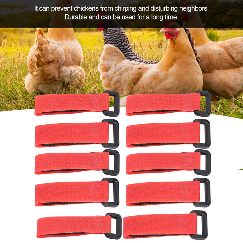 5Bag Anti-Hook Rooster Collar Nylon No Crow Rooster Collar Noise Free Neck Belt Pet Chicken Supply - PawsPlanet Australia