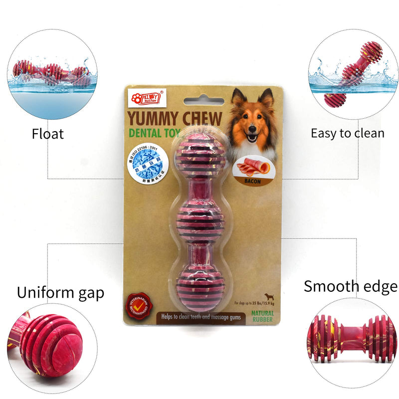 Dog Chew Toys, Non-Toxic Dog Toothbrushes, Tough And Chewy Dog Toys For Training Almost Nndestructible (Bacon Flavor) bacon flavor - PawsPlanet Australia