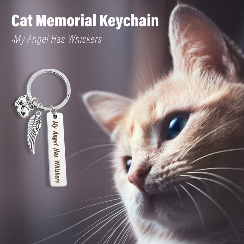 Cobee Cat Memorial Gift Keychain, Loss of Pet Key Chain Pet Loss Sympathy Gifts for Cat Pet Lover Women Men - PawsPlanet Australia