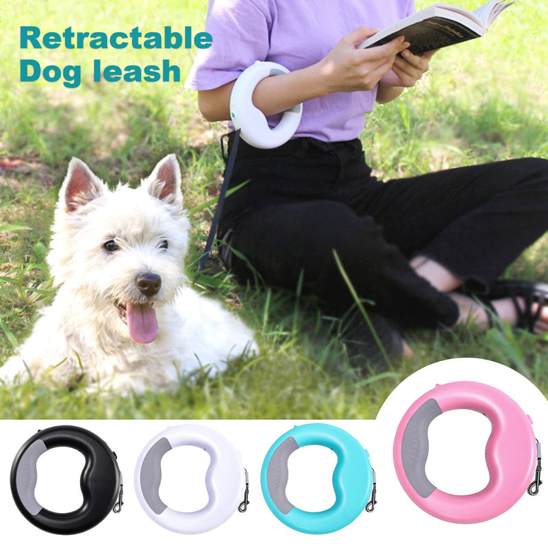 Retractable Dog Leash, 360 Degree Non-Slip Handle Retractable Small Medium Dog Leash for Walking (Pink) Pink - PawsPlanet Australia