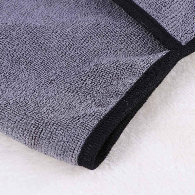 POPETPOP Super absorbent dog drying towel dog cat drying robe pet bath drying accessories (light gray) Light Grey - PawsPlanet Australia