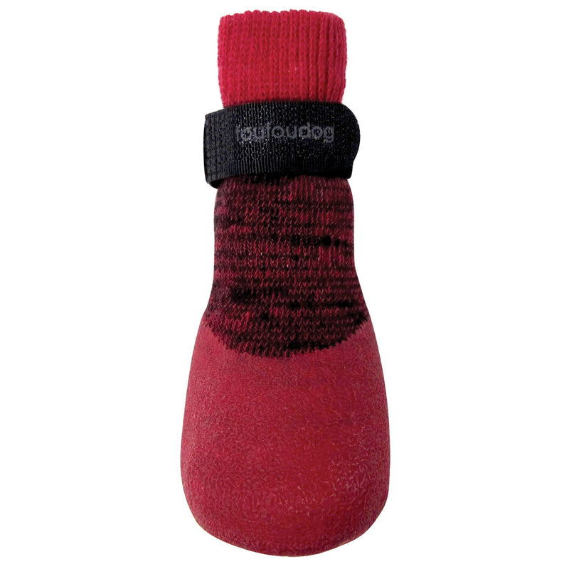 [Australia] - FouFou Dog 82546 2017 Rubber Dipped Socks, Large, Red 