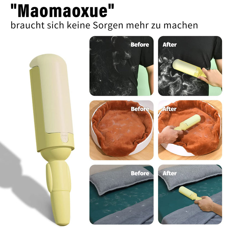 FQQF Lint roller animal hair, reusable animal hair remover, lint brush for removing cat hair and dog hair, reusable for sofa, car, bed, clothing - PawsPlanet Australia