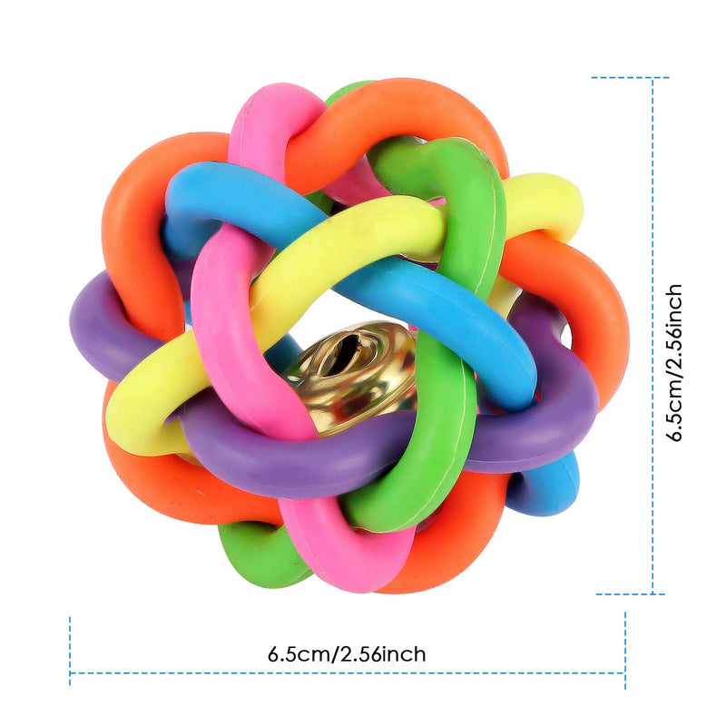 Felenny Pet Dog Cat Balls Toys Natural Rubber Dog Ball Dog Puppy Dental Teething Healthy Teeth Gums Chew Interactive Training Play Ball - PawsPlanet Australia