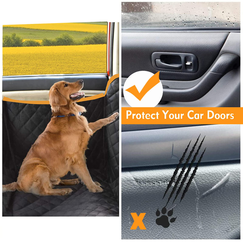 Prupet Waterproof Dog Back Seat Cover for Backseat Protection with 2 Seat Belts,Durable Nonslip Anti-Dirt and Pet Hair Dog Seat Covers for Cars Trucks & SUVs. - PawsPlanet Australia