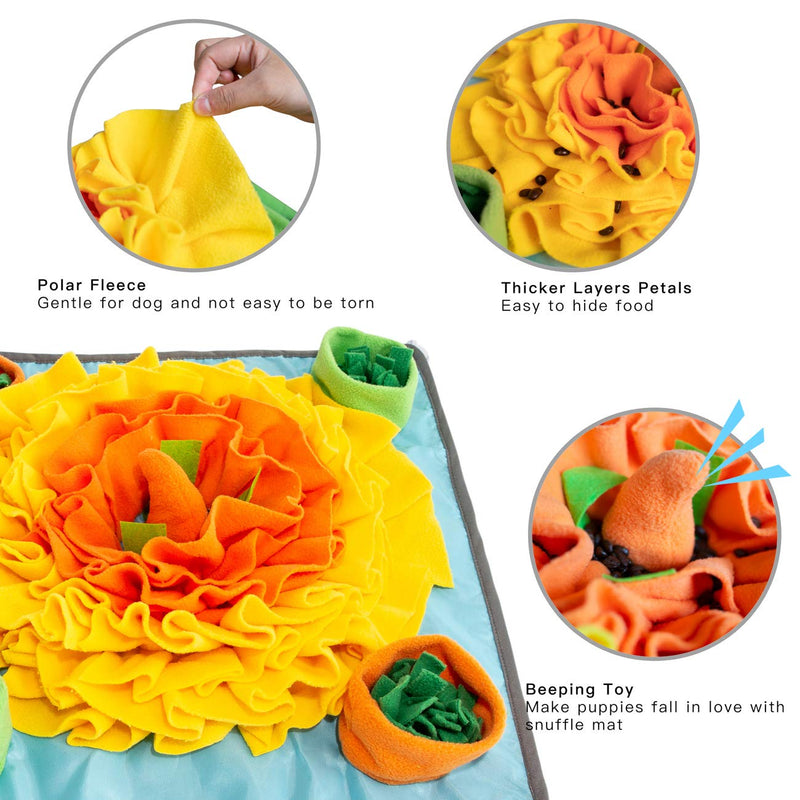 Rainyk Pet Snuffle Mat for Dogs Small Large, Durable & Easy to Fill, Interactive Feeding Games, Encourages Natural Foraging Skills for Dogs - PawsPlanet Australia