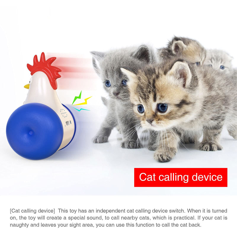 Interactive Cat Toys for Indoor Cats, Cat Toys 180 Degree Self Balancing Toy/ Led Light/ Automatic Ball/ Bird Chirping/ Moving Cat Balls, Cat Toy as Cat Gifts - PawsPlanet Australia