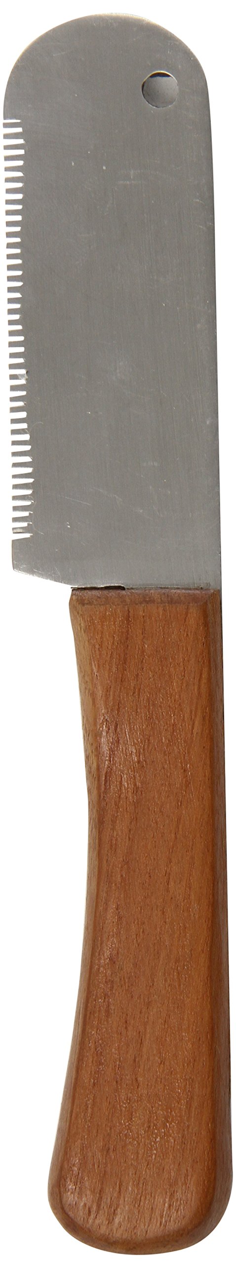 [Australia] - Tamsco 6-Inch Stripping Knife, Wooden Handle Medium Teeth, 3-Inch Blade, Hardened Stainless Steel 