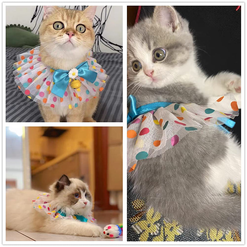 Cat Bandanas Scarf Collar Triangle Towels Cat Costumes Washable Neckerchief Birthday Gift Outfit and Dress-Up for Party Photos - PawsPlanet Australia