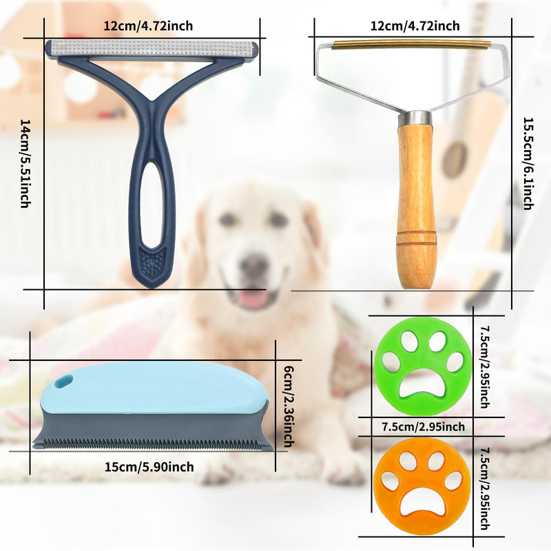 Pack of 5 magic paws, pet hair remover, magic paw lint brush, animal hair remover brush, cat hair removal, lint brush, animal hair, for removing sweaters, woven jackets, animal dust, carpets, furniture, plastic - PawsPlanet Australia