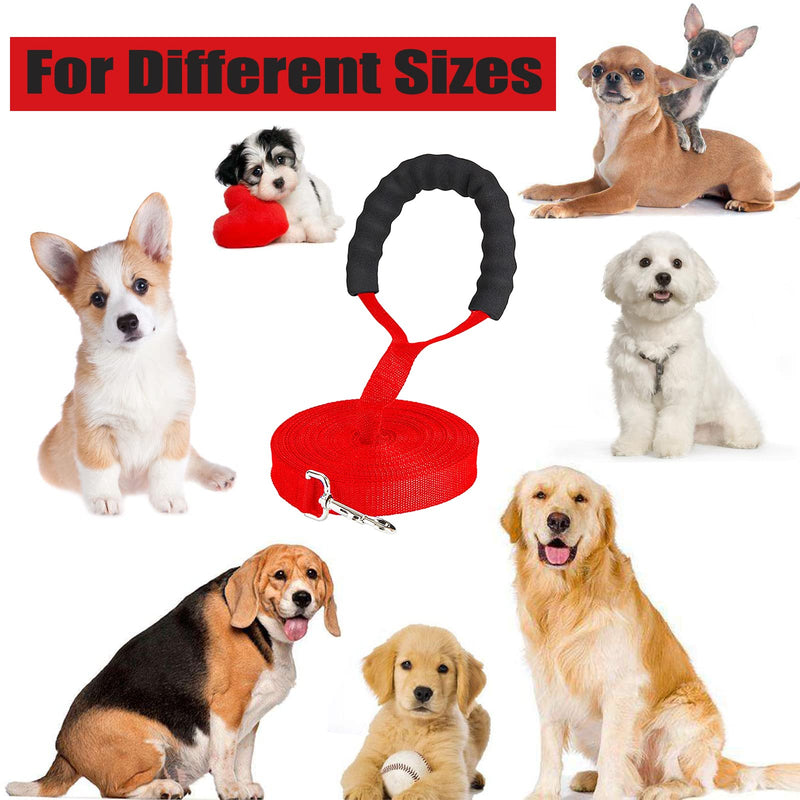 50m towing leash for dogs, Mainiusi dog leash with handle padding, running leash for dogs, cross-country skiing leash for large dogs, training leash for dogs, towing leash for large dogs, small dogs (50m, red) - PawsPlanet Australia