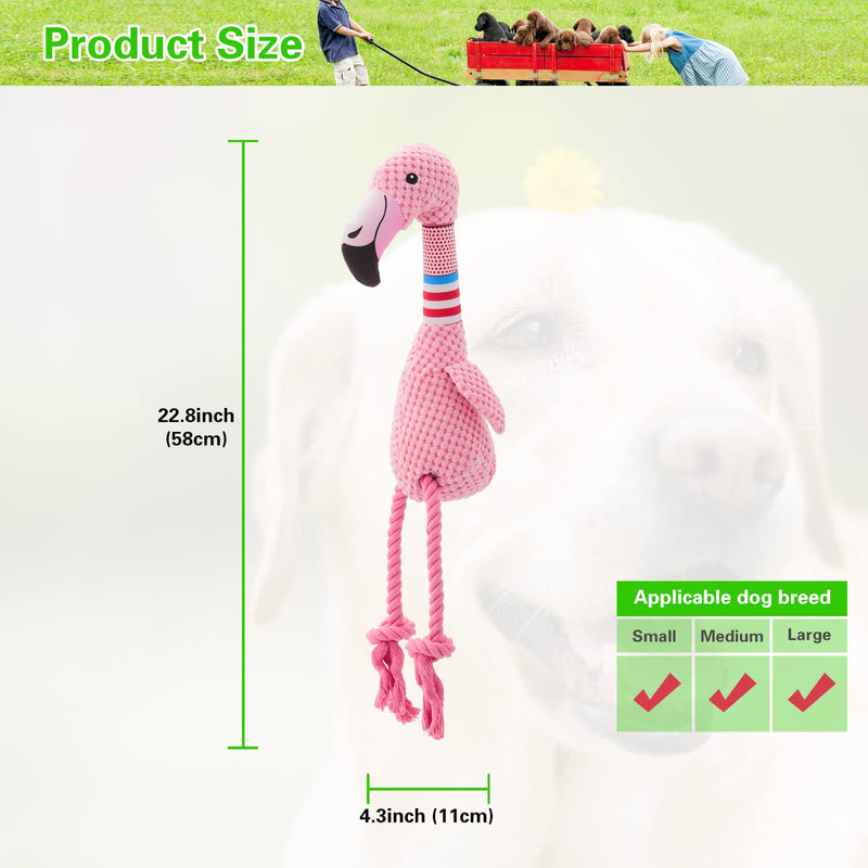Yzmewael Dog Toy Puppy Toy Squeaky Toy for Dogs, Cuddly Toy Chew Toy Intelligence Dog Toys, Dog Toy Plush for Large Small Dogs and Puppies Pink - PawsPlanet Australia