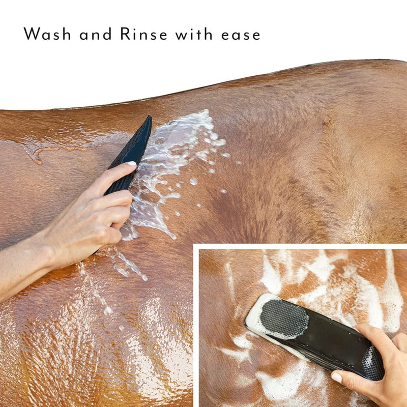Brush for horses in rubber, horse accessories, horse brush with ergonomic massage effect, horse brushes for cleaning, care, massage - PawsPlanet Australia