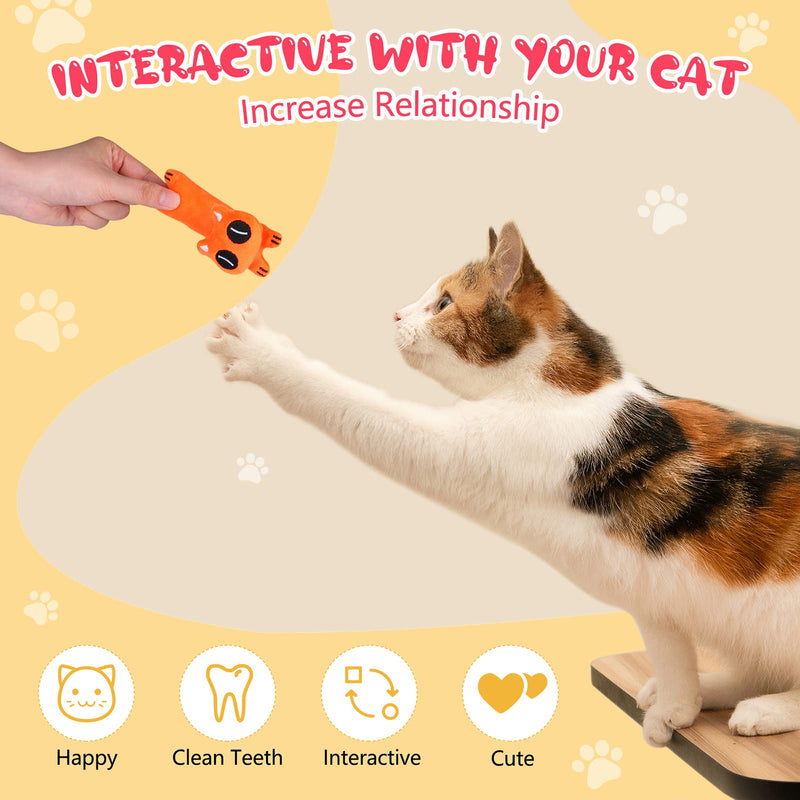 Tiibot 12 Pieces Catnip Toys Cat Toys for Indoor Cats Interactive Plush Cat Chew Toys Cat Pillow Toys for Cat Kitten Kitty Entertaining Playing Teeth Cleaning, 12 Styles - PawsPlanet Australia