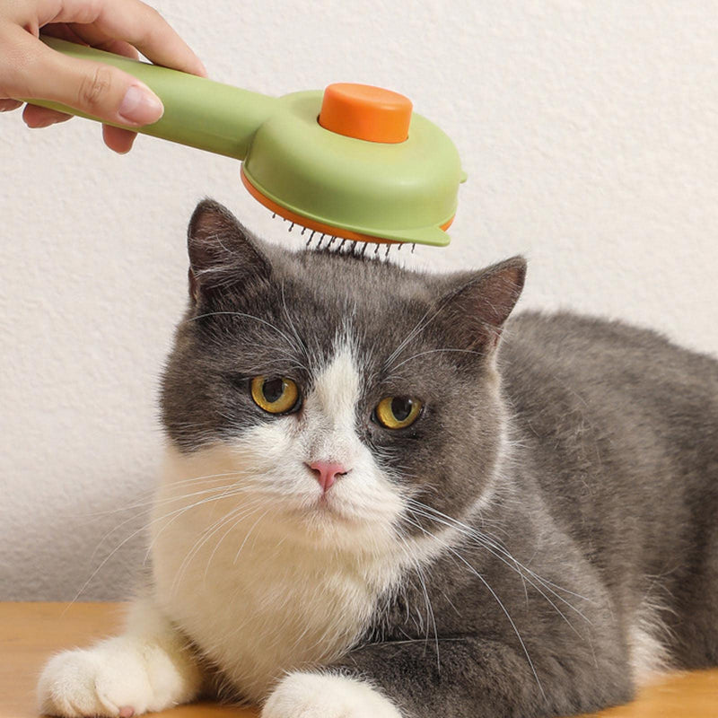 AWAVM cat brush dog brush for short hair and long hair animal hair brush - self-cleaning cat dog brush for removing loose undercoat and mats - PawsPlanet Australia