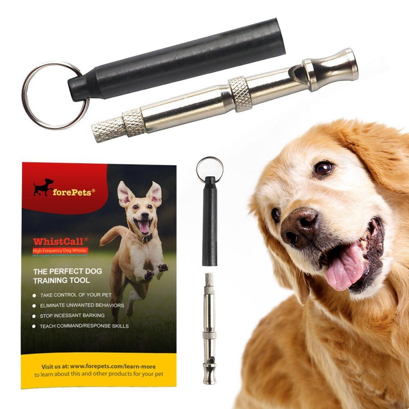 forepets Dog Training Whistle with Red Lanyard to Stop Barking. Professional Silent Adjustable Ultrasonic Tool to Train and Control Poppy Bark - PawsPlanet Australia