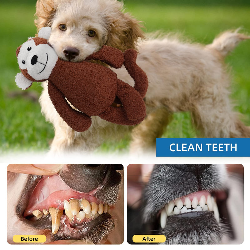 Dog Squeak Toys,3-Layer Durable Stuffed Squeaky Dog Chew Toys for Aggressive Chewer Large Medium Small Dog, Dog Teeth Cleaning and Puppy Teething Chew Toys, Training Interactive Plush Squeaky Dog Toys - PawsPlanet Australia