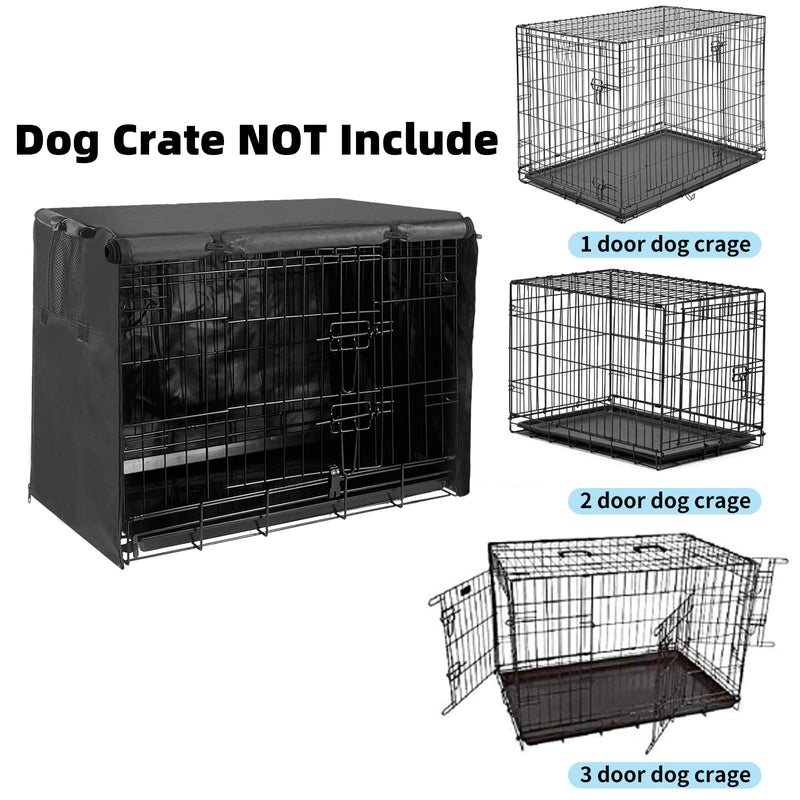 Dog Crate Cover Pet Kennel Cover for 24 Inch Wire Cage with1 2 3 Doors. Durable Waterproof 600D Oxford Fabric Indoor/Outdoor - PawsPlanet Australia