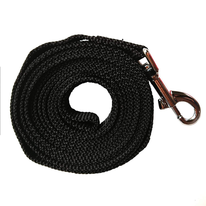 [Australia] - Hulless Dog Leash Nylon Training Leash Dog Traction Rope Dog Leashes for Small Dogs, Great for Dog Training, Play, Camping or Backyard. 10-Feet Black 